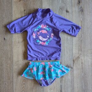 UV Skinz Sz 4t Swim Set Bikini UPF 50+